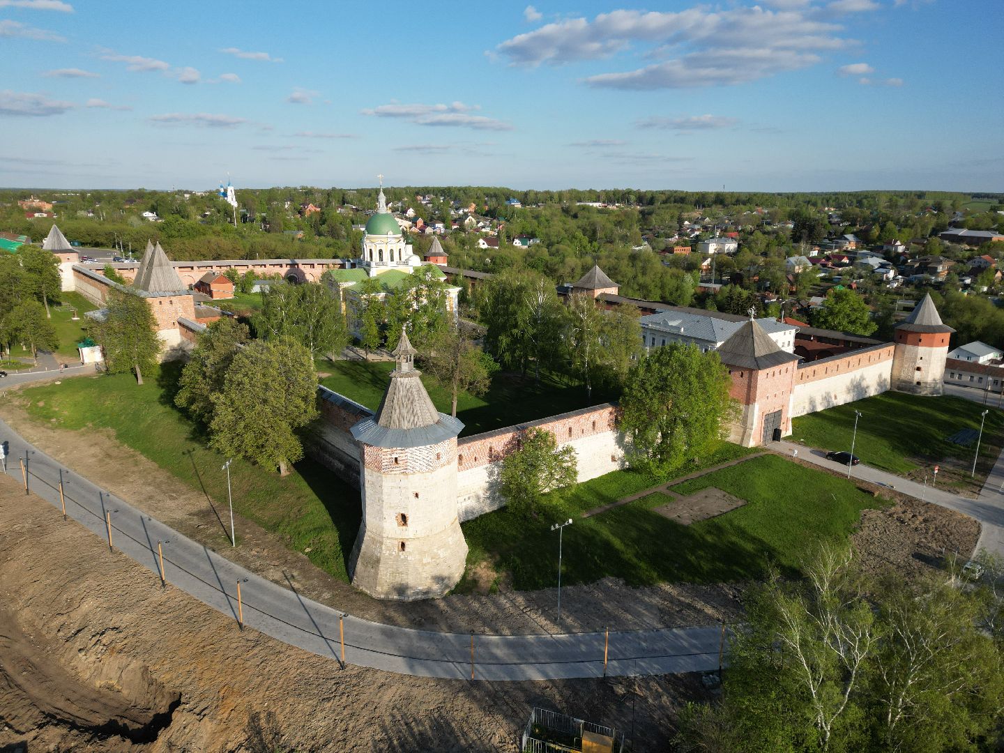 видео с коптера, зарайск, культура,