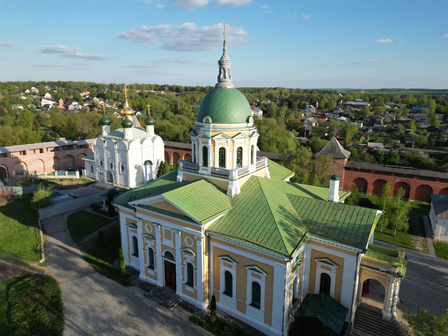 видео с коптера, зарайск, культура,