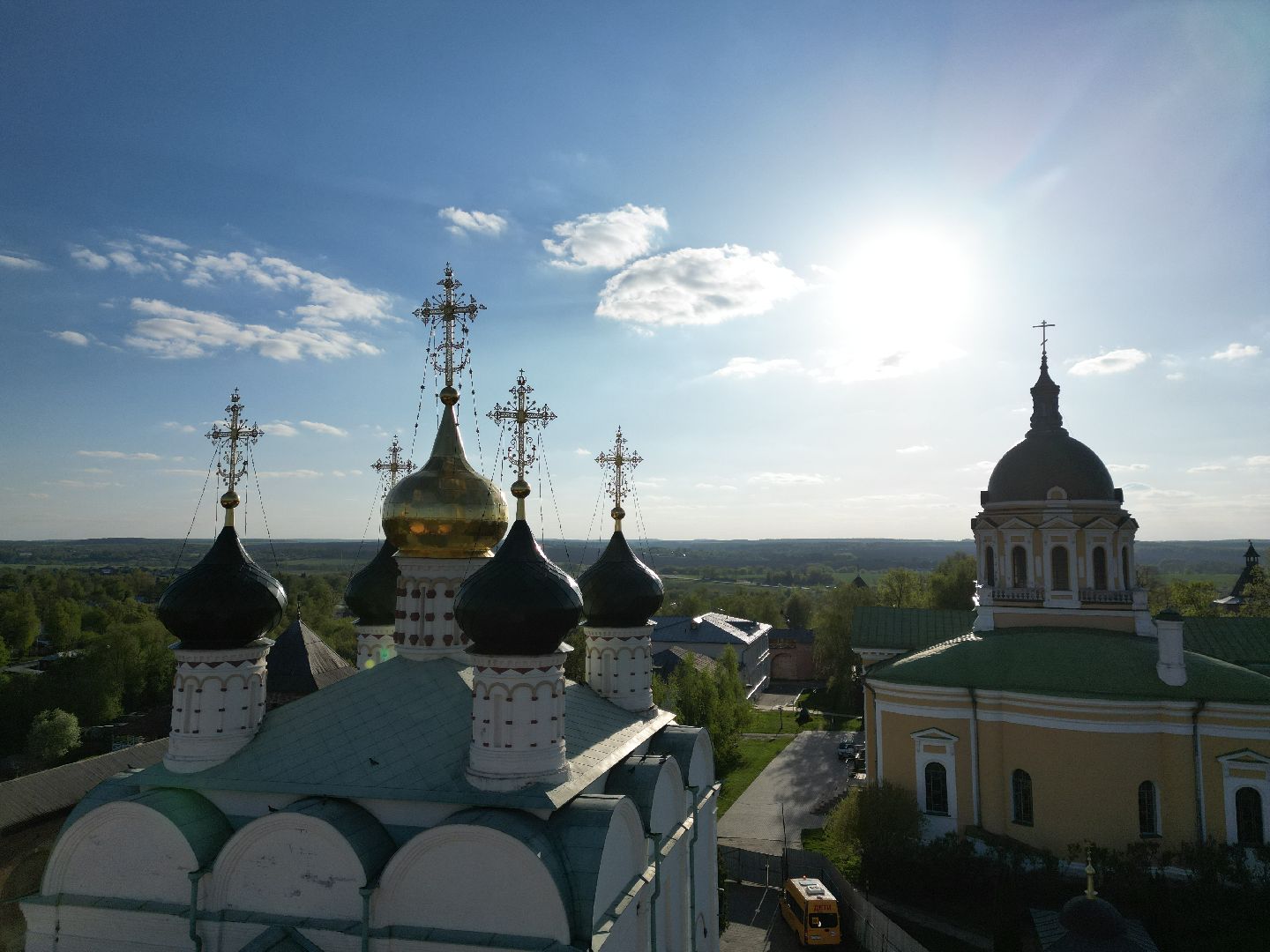 видео с коптера, зарайск, культура,