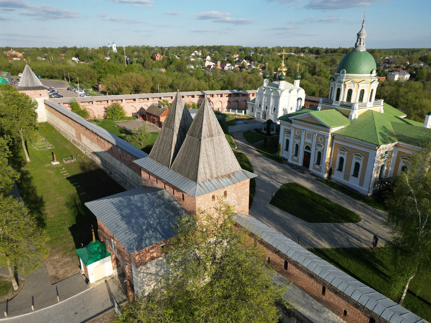 видео с коптера, зарайск, культура,