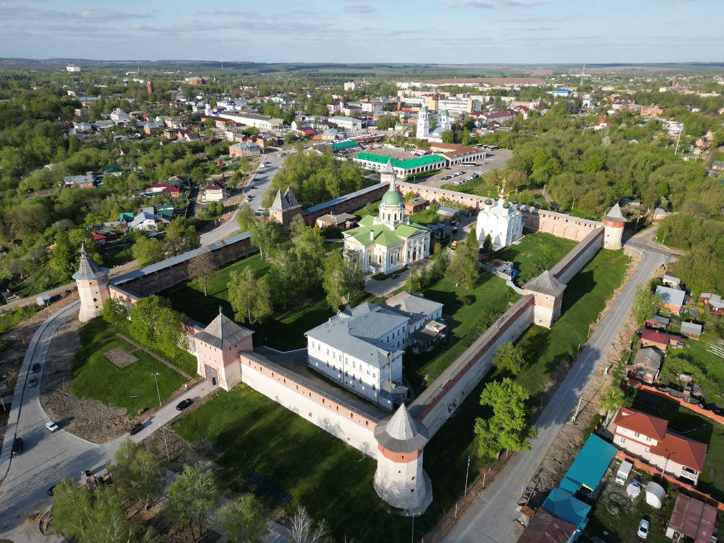 видео с коптера, зарайск, культура,