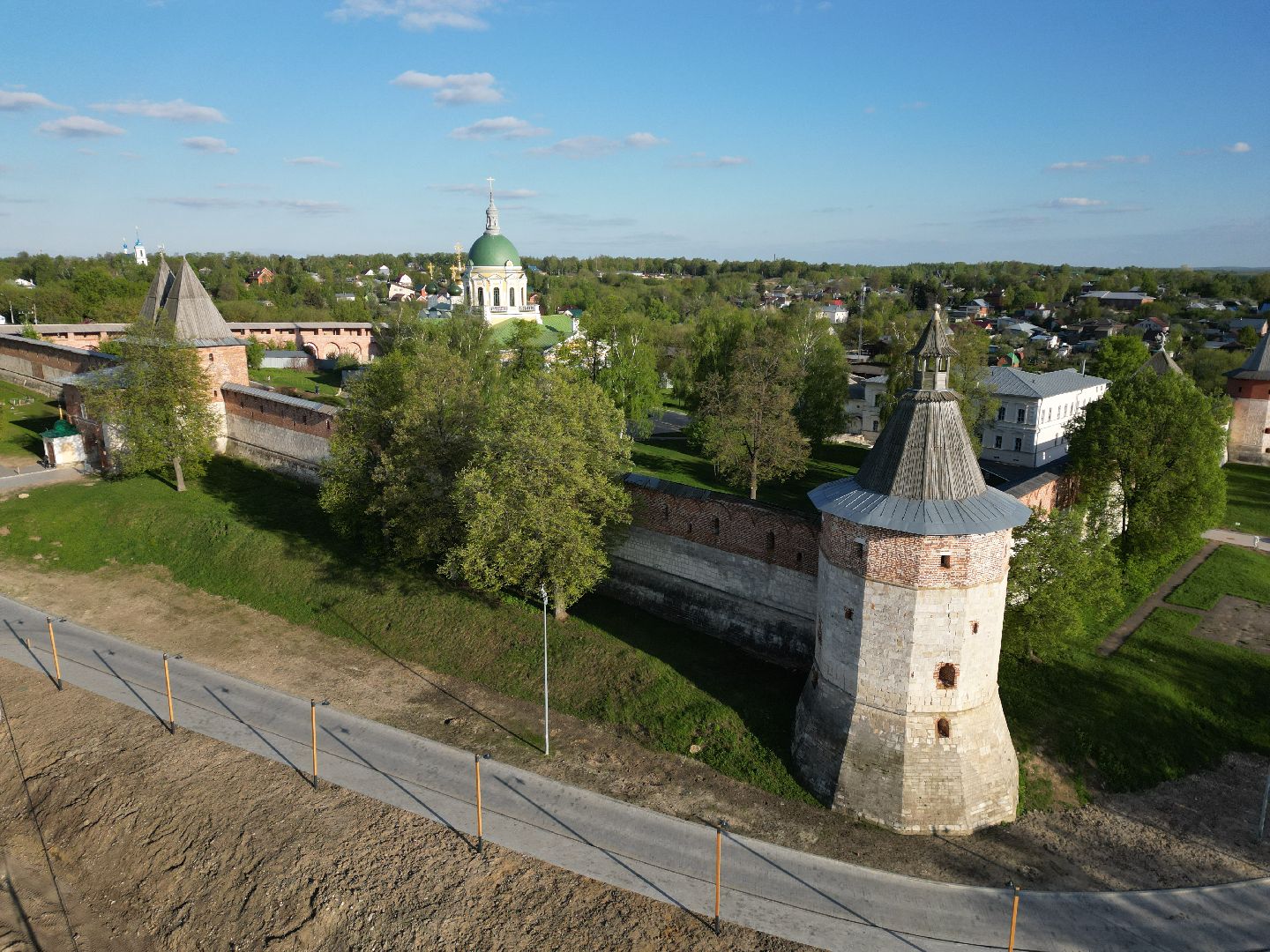 видео с коптера, зарайск, культура,