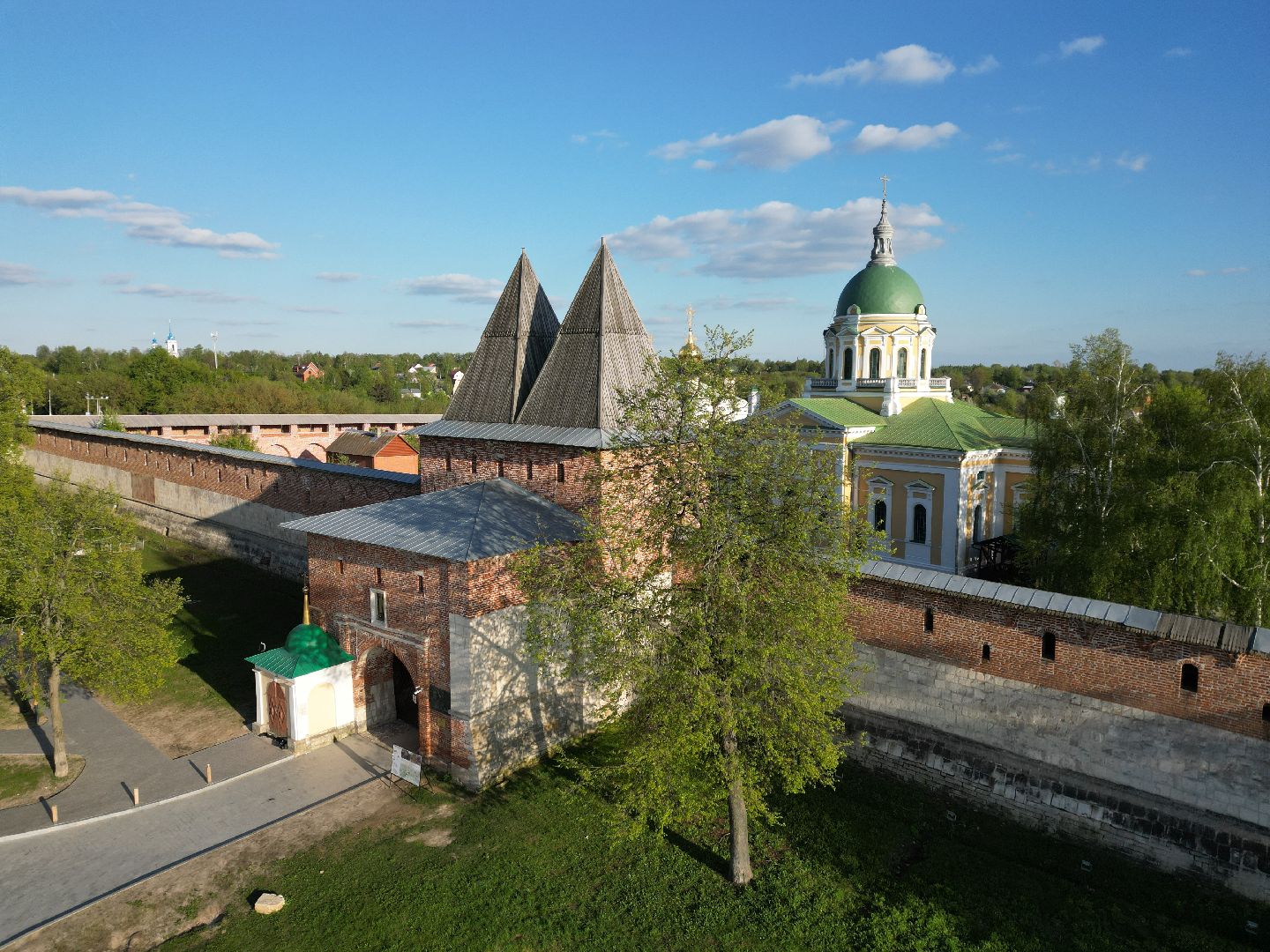 видео с коптера, зарайск, культура,