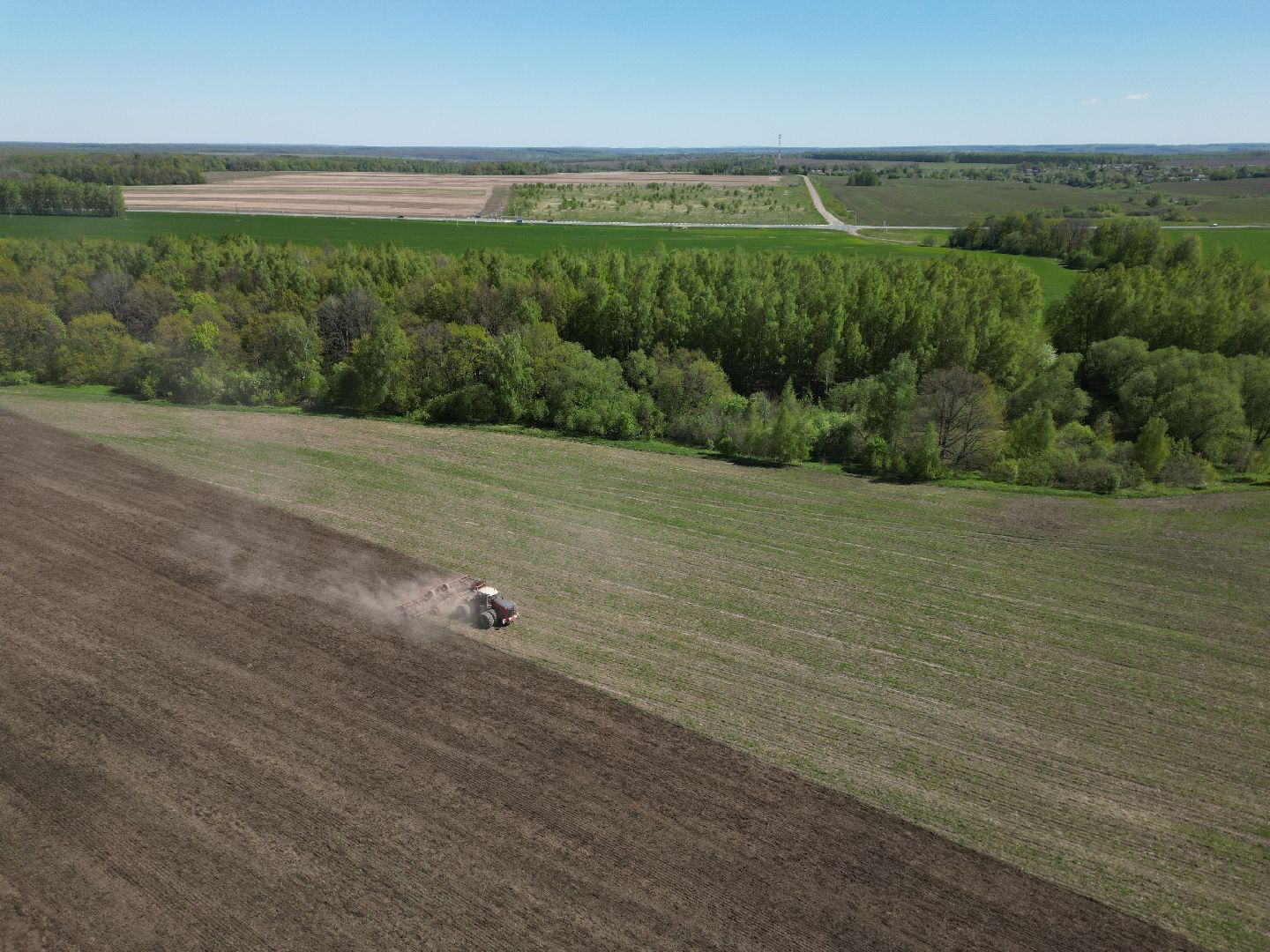 видео с коптера, серебряные пруды, посевная,