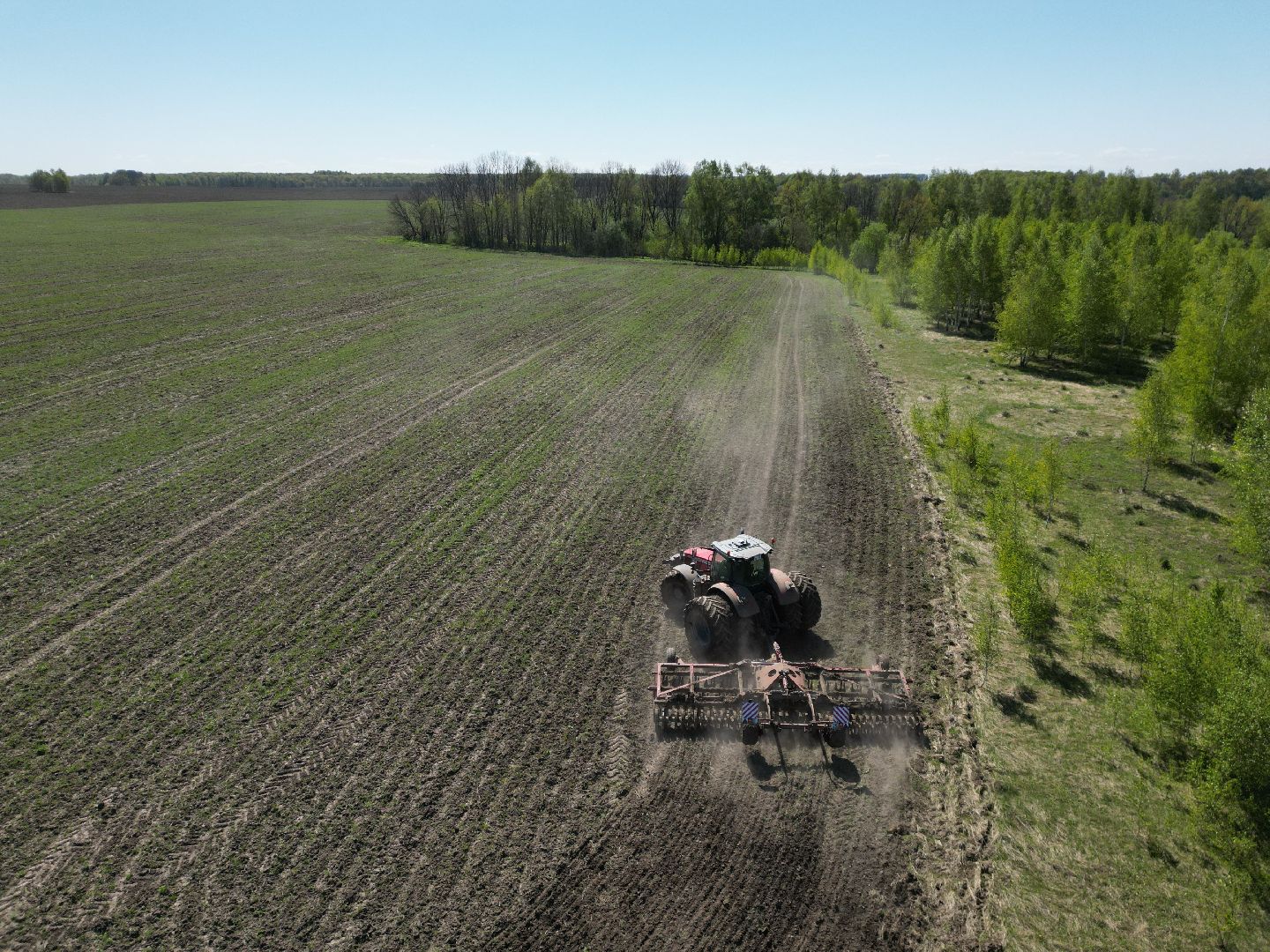 видео с коптера, серебряные пруды, посевная,