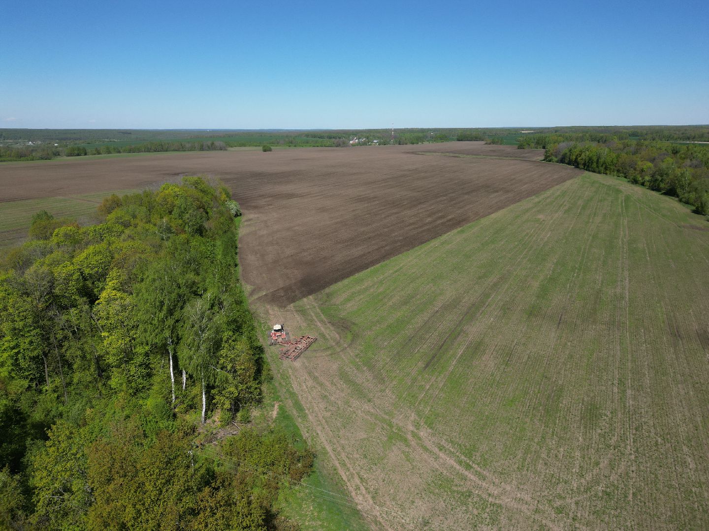 видео с коптера, серебряные пруды, посевная,
