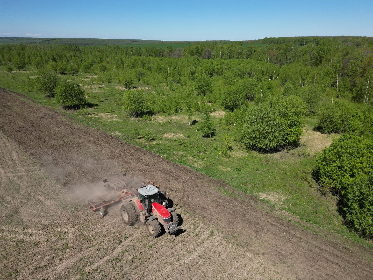 видео с коптера, серебряные пруды, посевная,