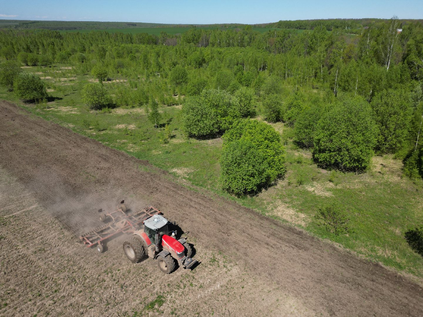 видео с коптера, серебряные пруды, посевная,