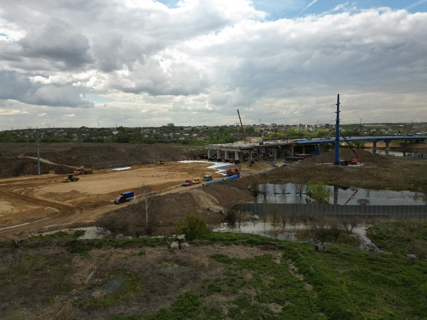 юла, лыткарино, трасса, строительство,видео с коптера,