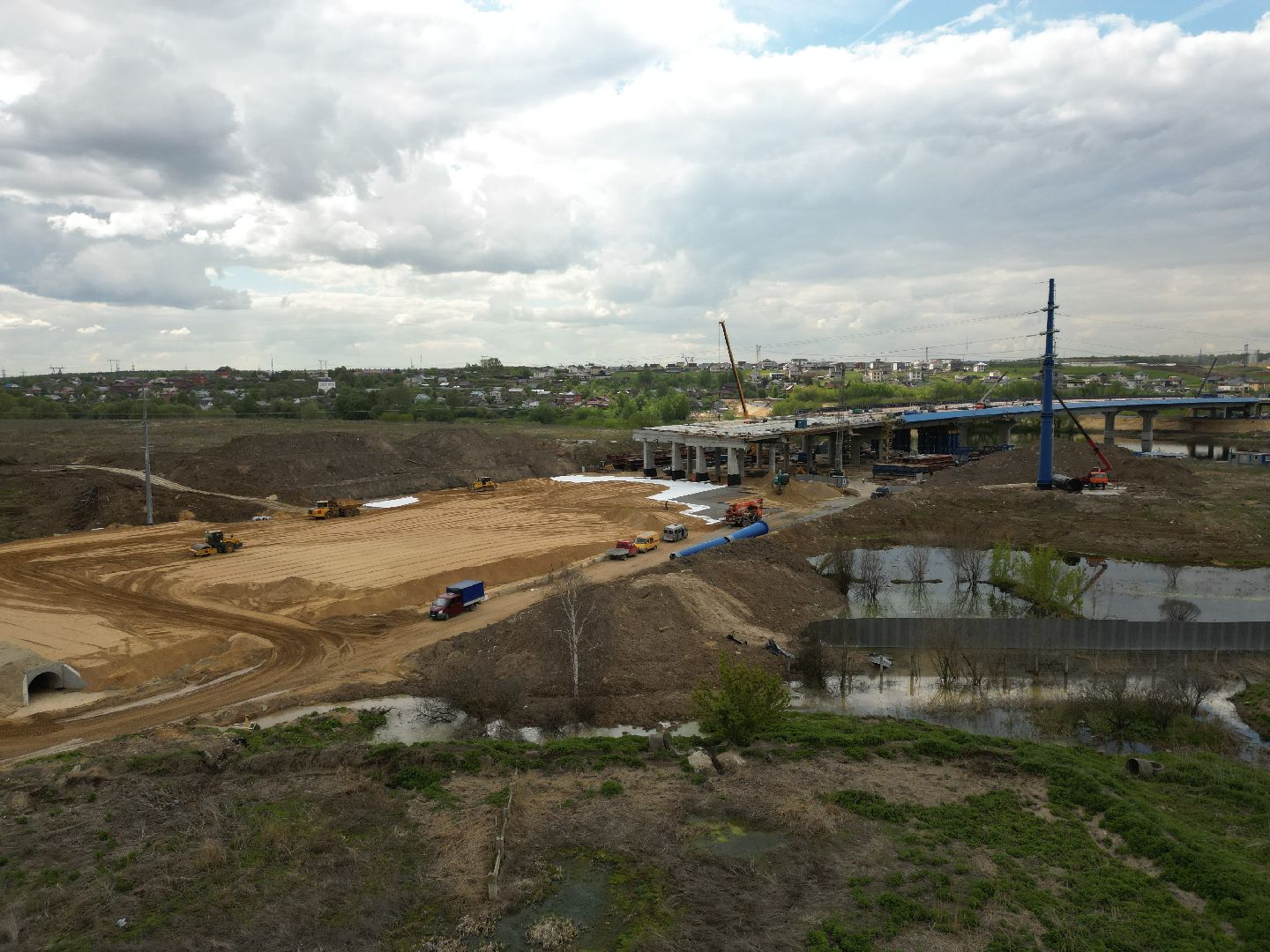 юла, лыткарино, трасса, строительство,видео с коптера,