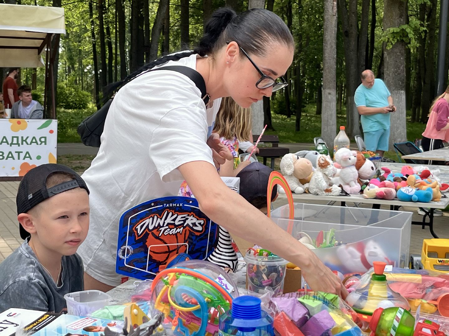 Наро-фоминск, наро-фоминский городской округ, Центральный парк Наро-Фоминска, детский маркет, юные предприниматели,