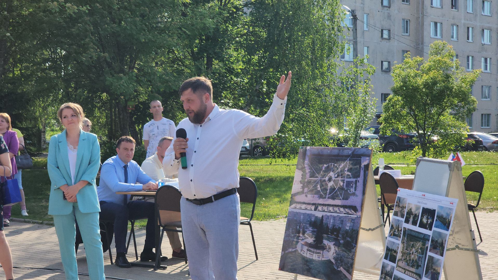 сквер, сквер Солнышко, колюбакино, благоустройство, реконструкция сквера, руза, рузский городской округ,