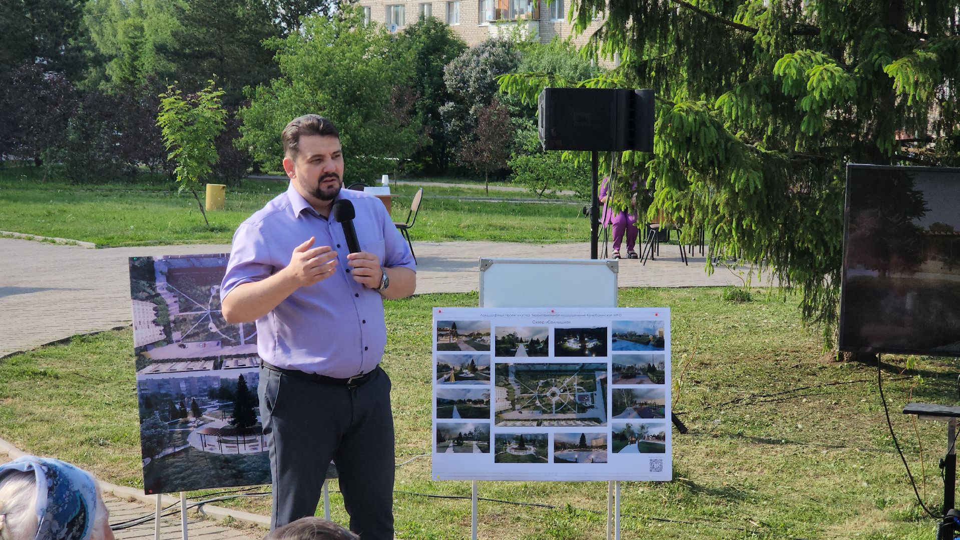 сквер, сквер Солнышко, колюбакино, благоустройство, реконструкция сквера, руза, рузский городской округ,