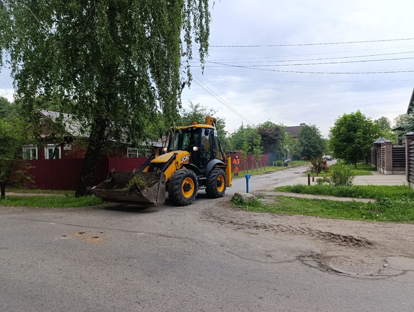 Бронницы, Ремонт дороги, Огородный переулок, Новый асфальт, Подготовка к укладке асфальта,