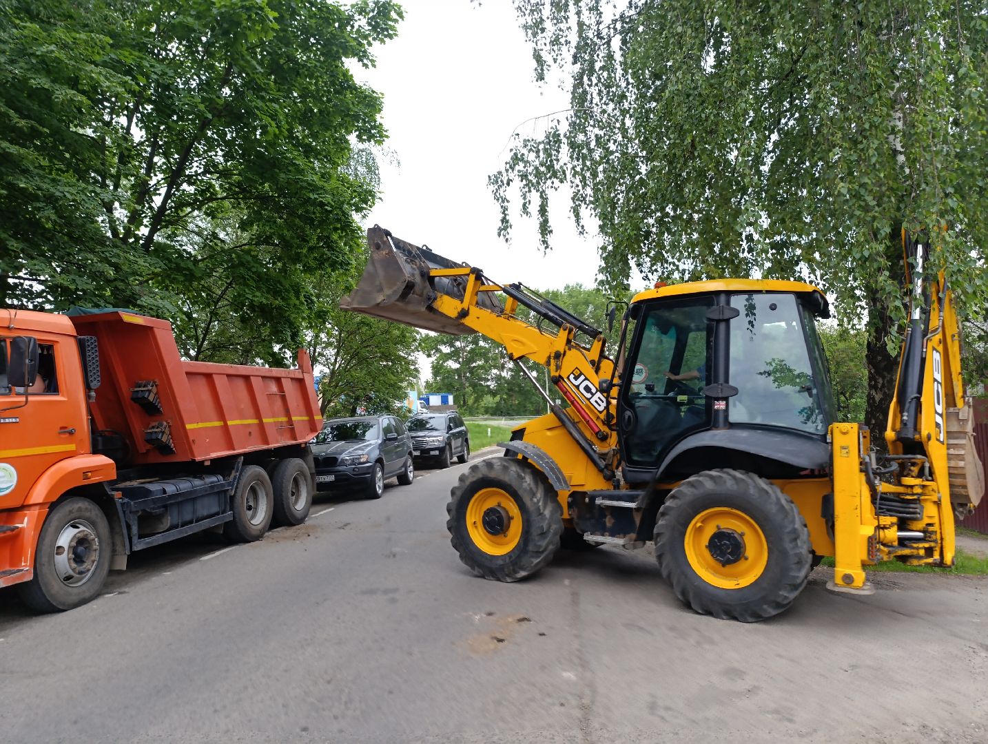 Бронницы, Ремонт дороги, Огородный переулок, Новый асфальт, Подготовка к укладке асфальта,