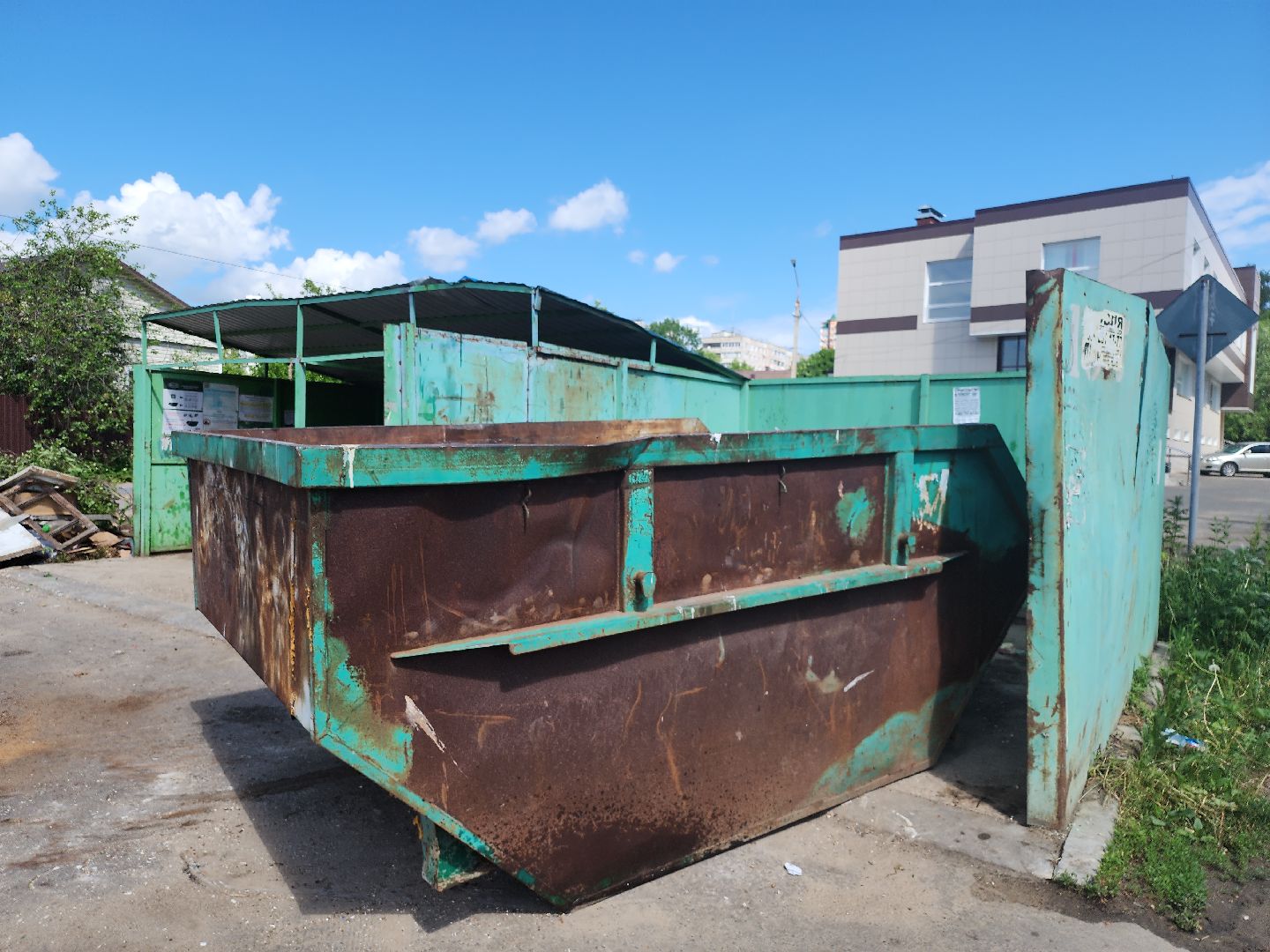 серпухов, подмосковье, контейнерная площадка,