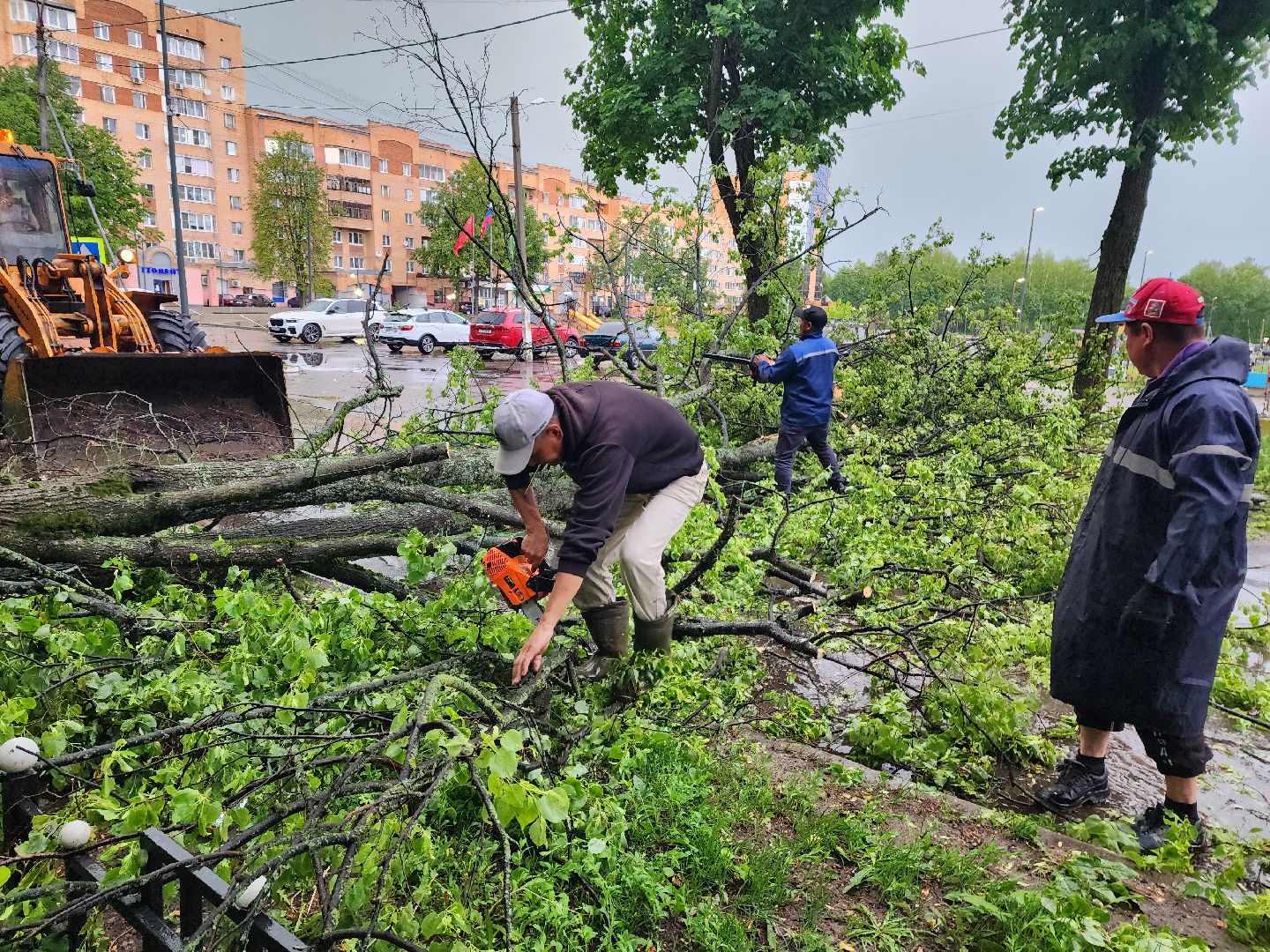красноармейск, г.о. пушкинский, ликвидация последствий непогоды, дороги,