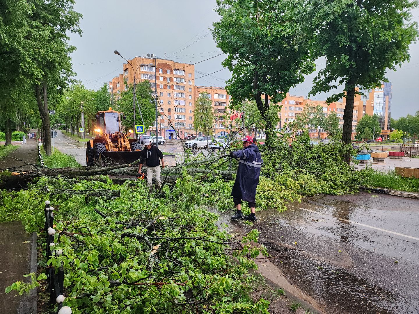 красноармейск, г.о. пушкинский, ликвидация последствий непогоды, дороги,