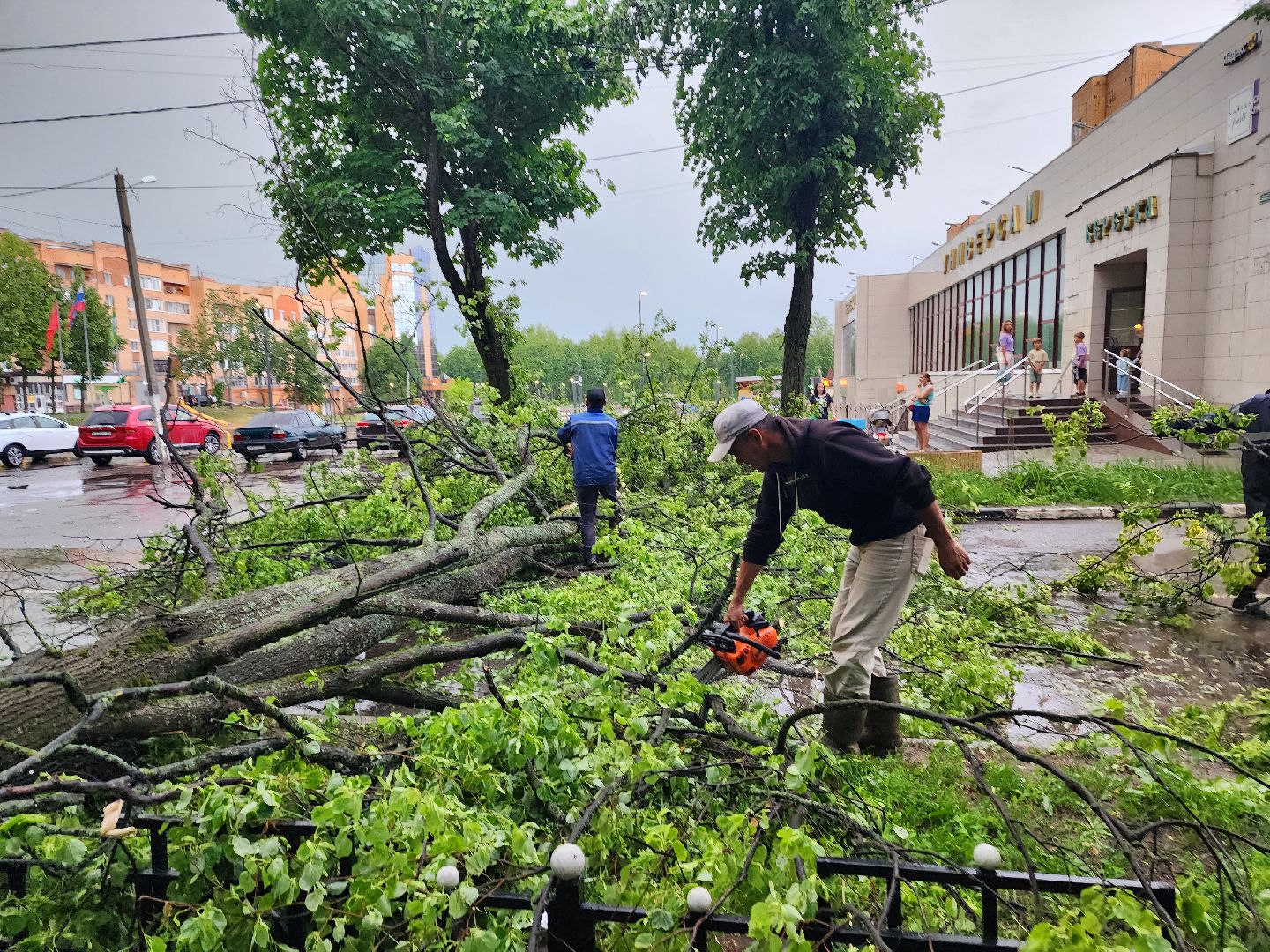 красноармейск, г.о. пушкинский, ликвидация последствий непогоды, дороги,