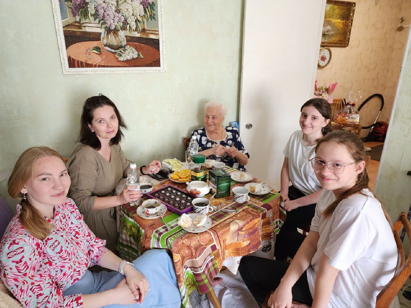 чехов, общество, ветеран вов, школьники, поздравление ветерана,