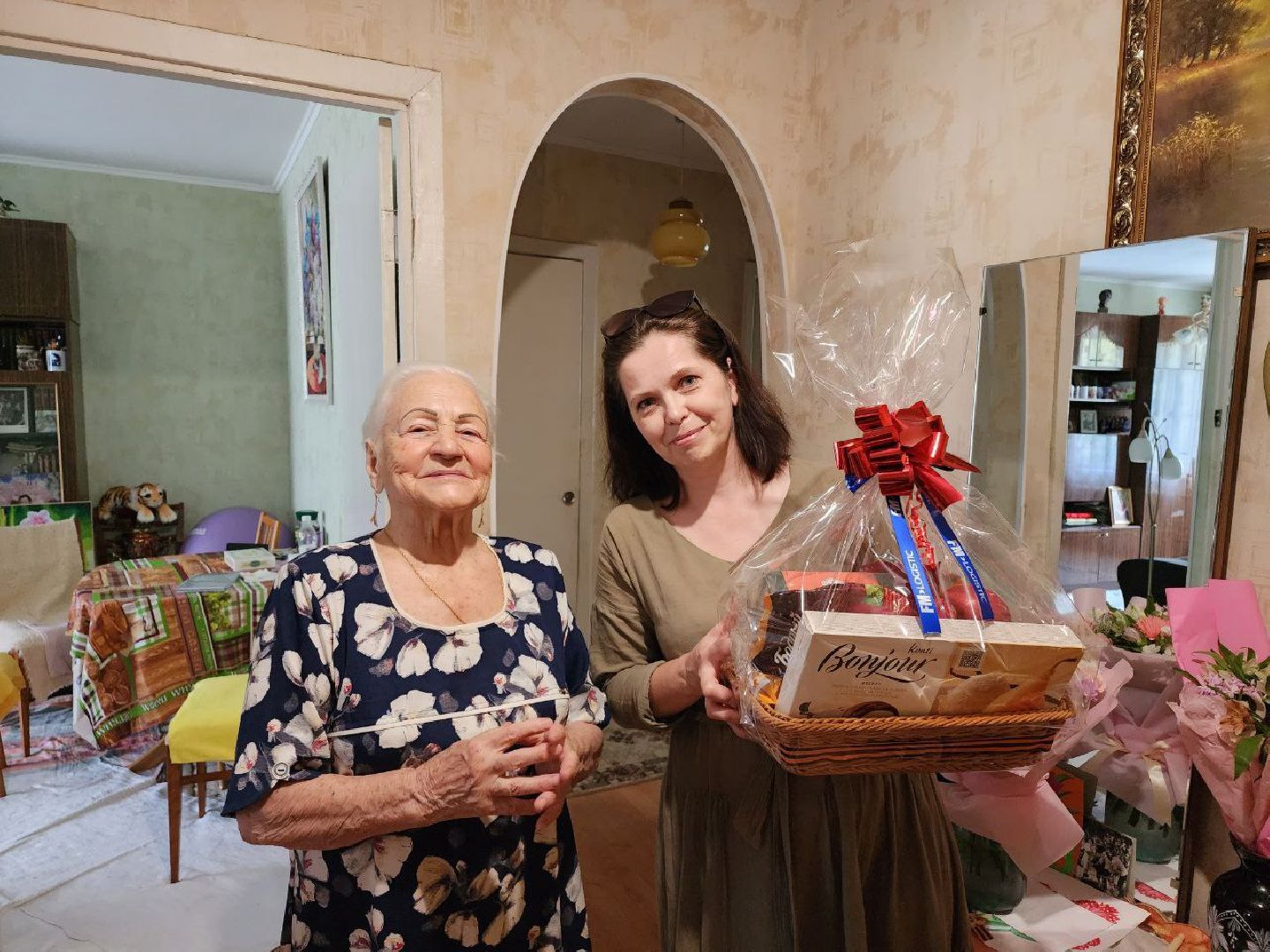 чехов, общество, ветеран вов, школьники, поздравление ветерана,