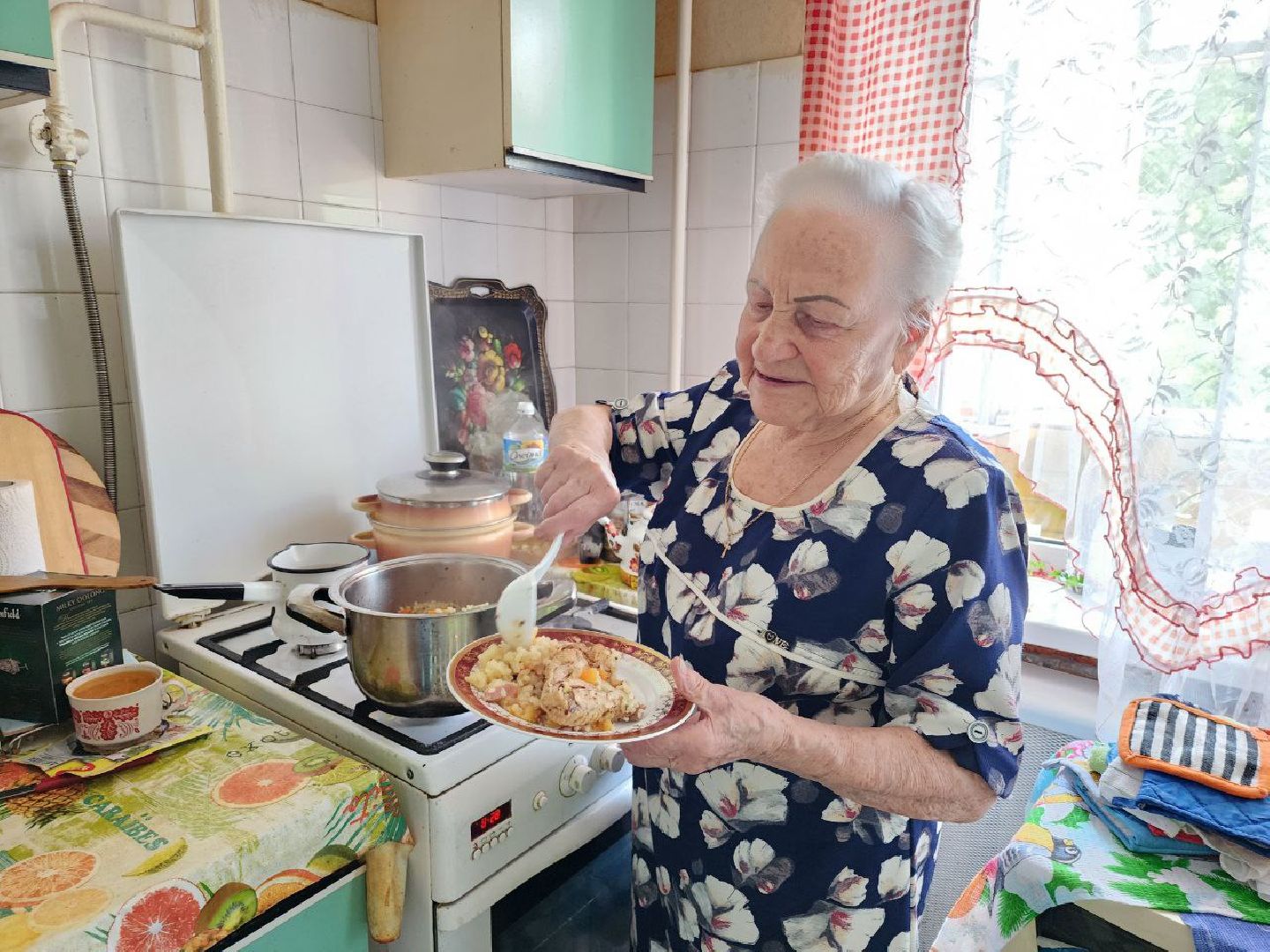 чехов, общество, ветеран вов, школьники, поздравление ветерана,