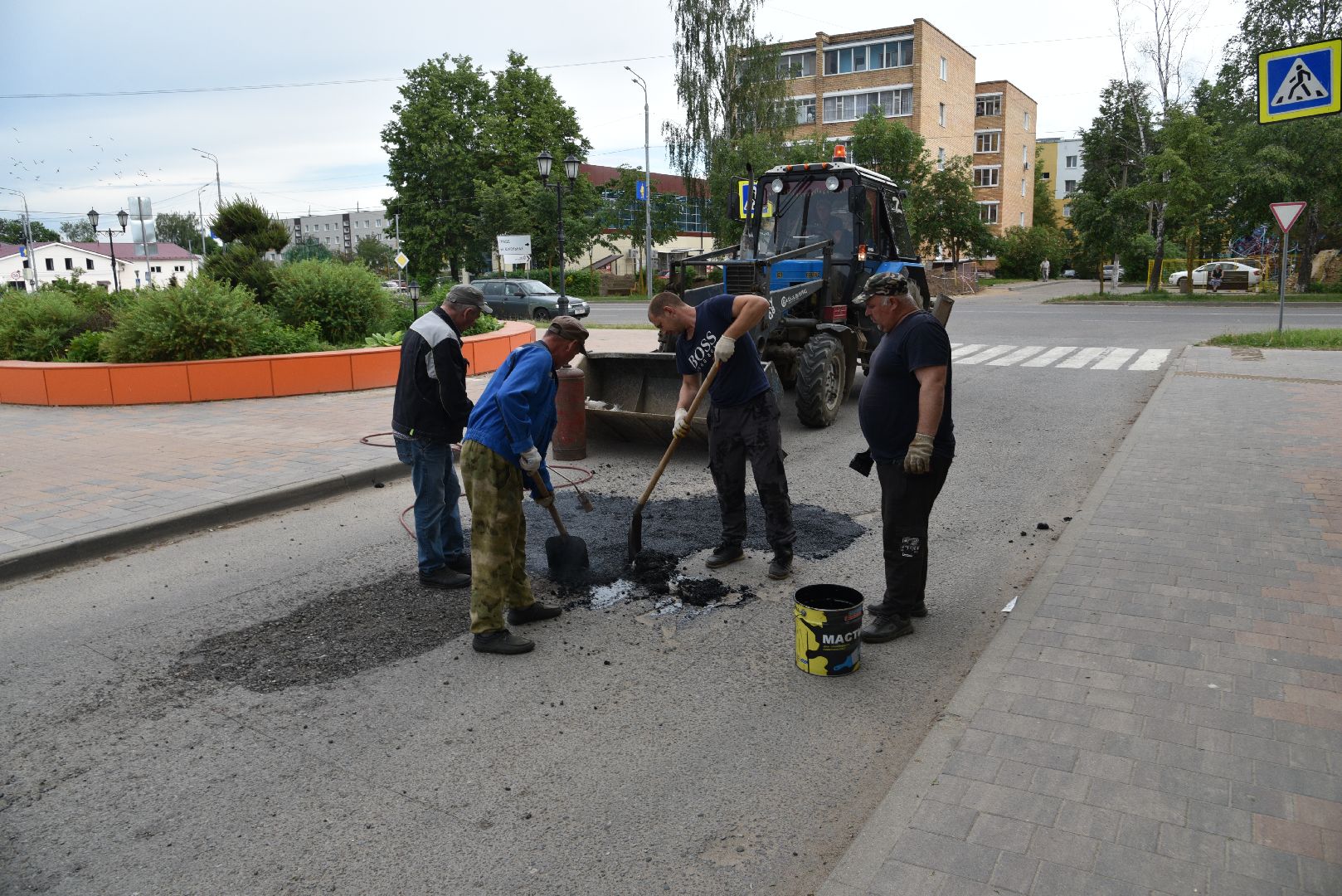 лотошино, благоустройство, ямочный ремонт, дороги,