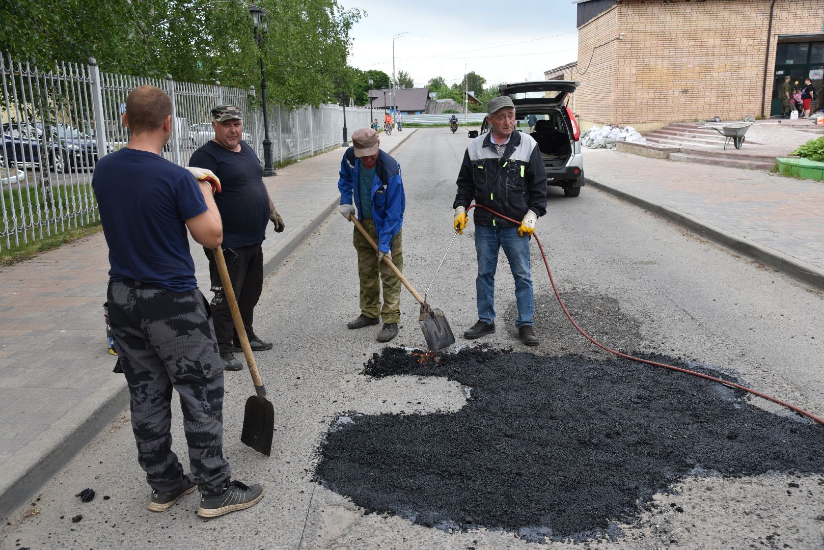 лотошино, благоустройство, ямочный ремонт, дороги,