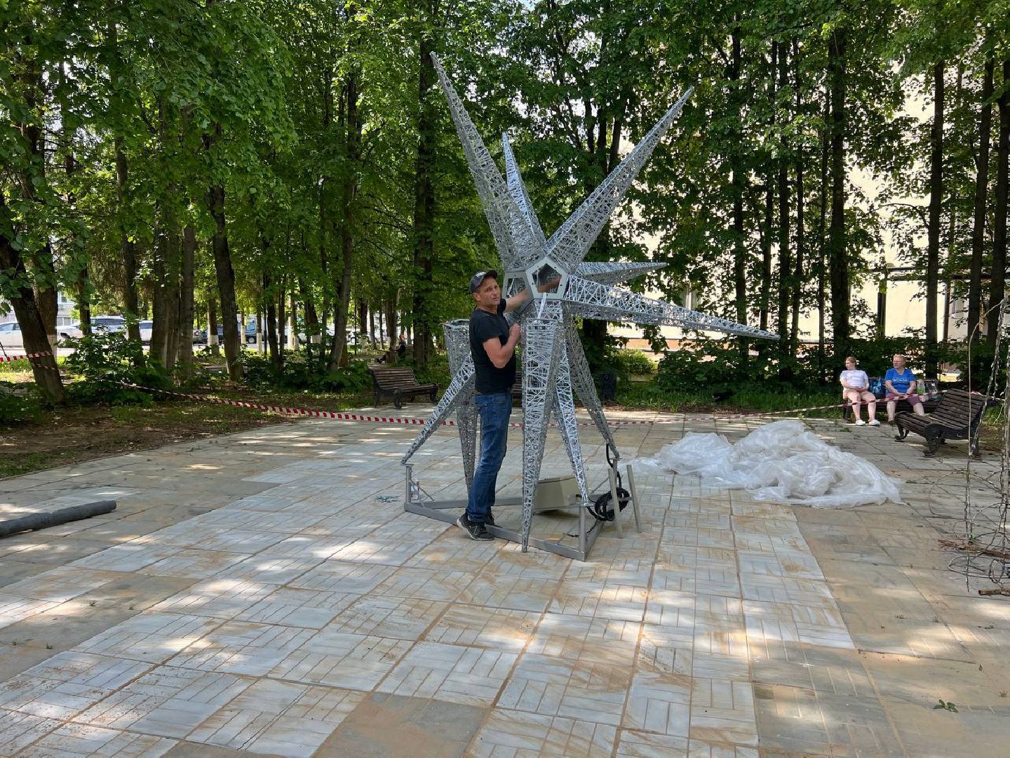 управляющая компания, восход, светодиодная композиция, арт объект,