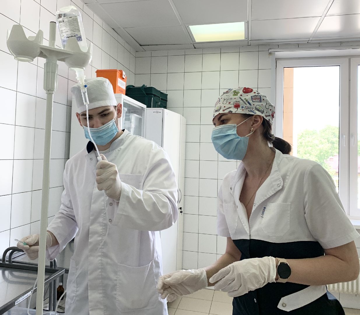 Балашиха, Подмосковье, Студенты медики, московский областной онкологический диспансер, практика,