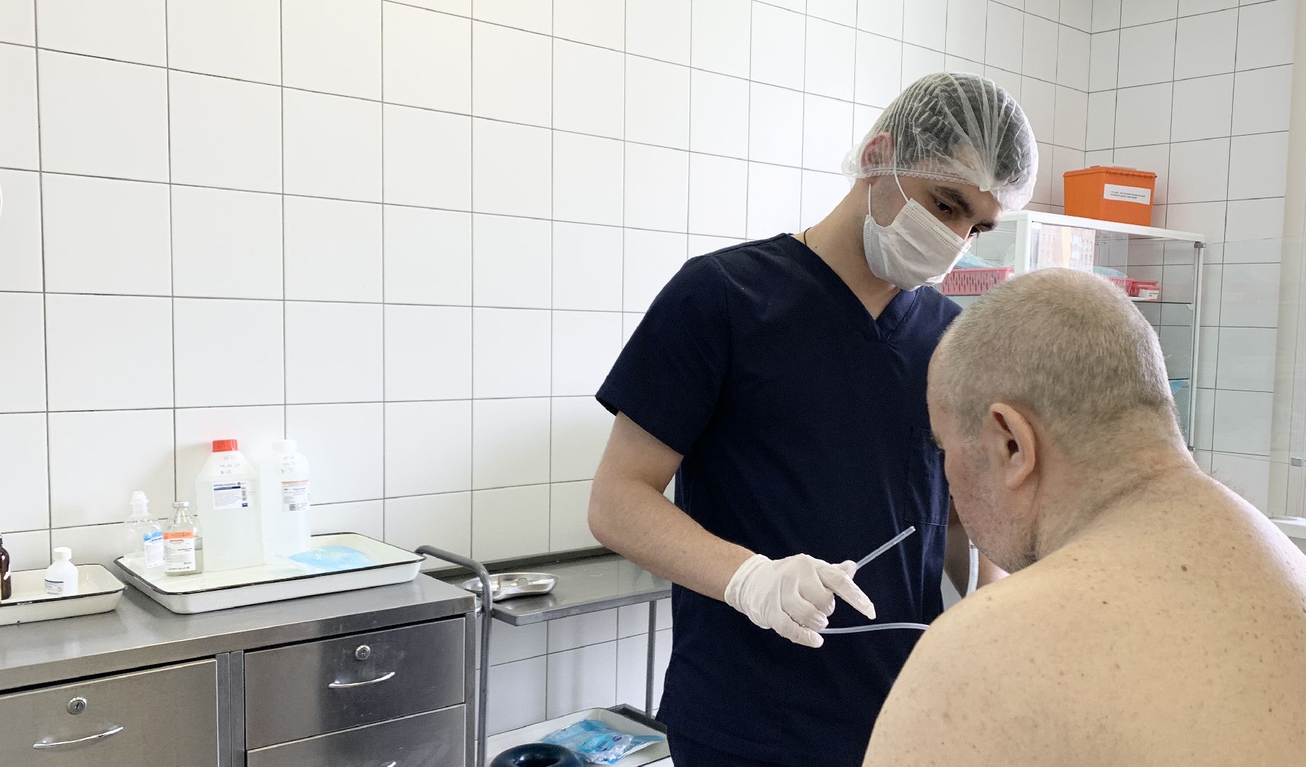 Балашиха, Подмосковье, Студенты медики, московский областной онкологический диспансер, практика,