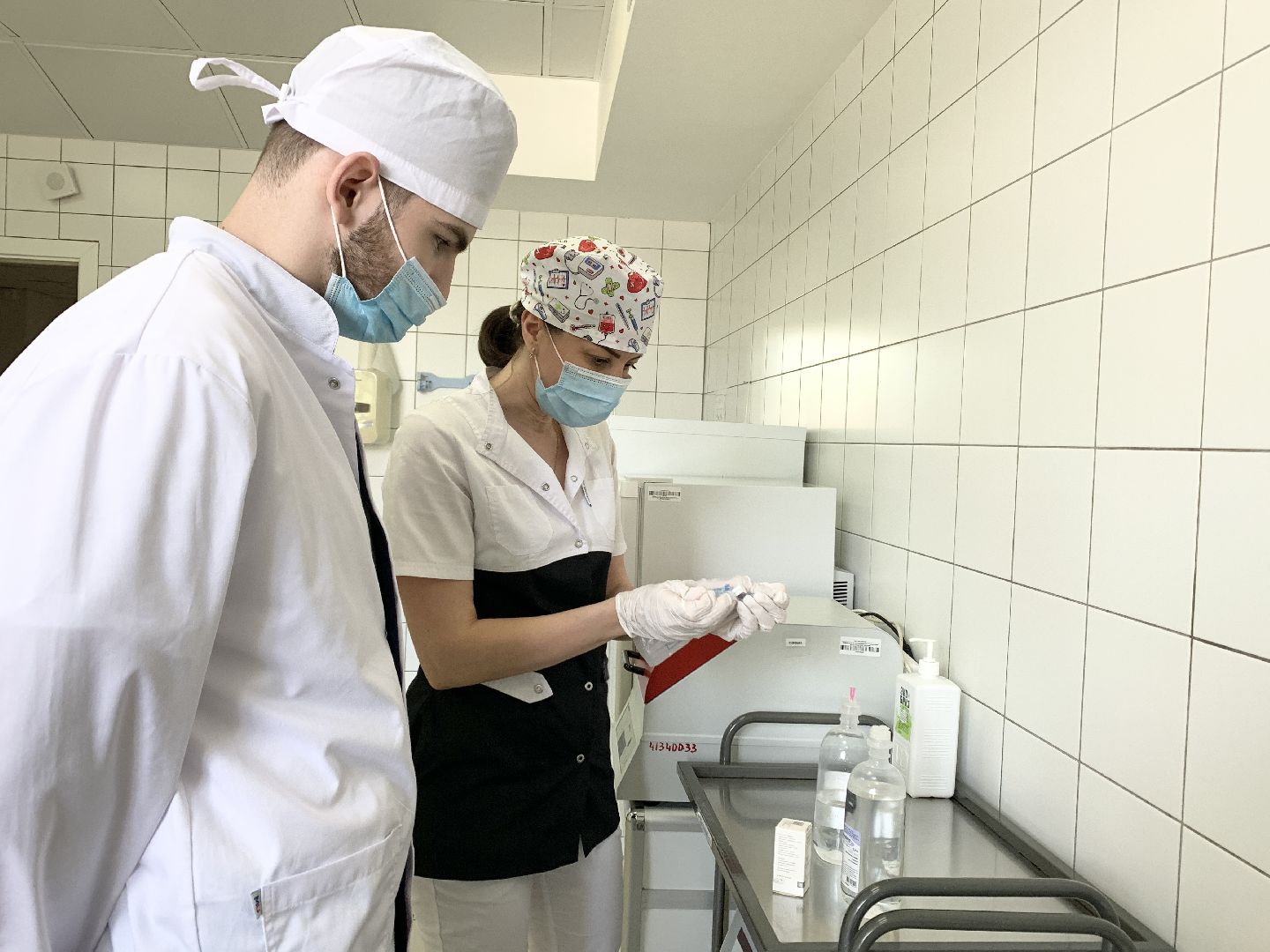 Балашиха, Подмосковье, Студенты медики, московский областной онкологический диспансер, практика,