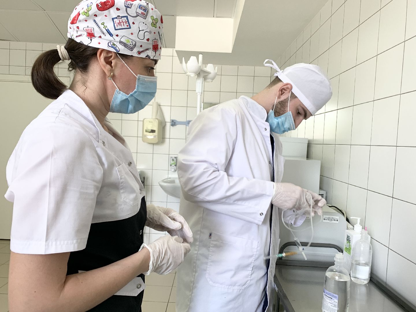 Балашиха, Подмосковье, Студенты медики, московский областной онкологический диспансер, практика,