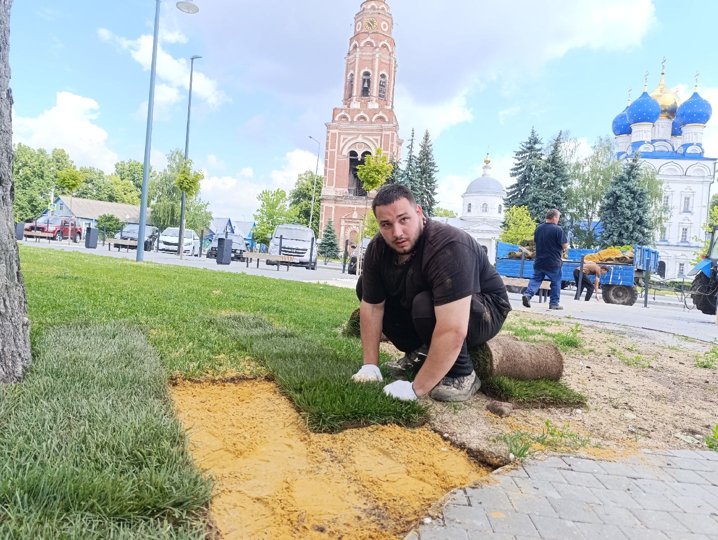 Бртнницы, Благоустройство, Газон, Замена газона, мбу благоустройство,