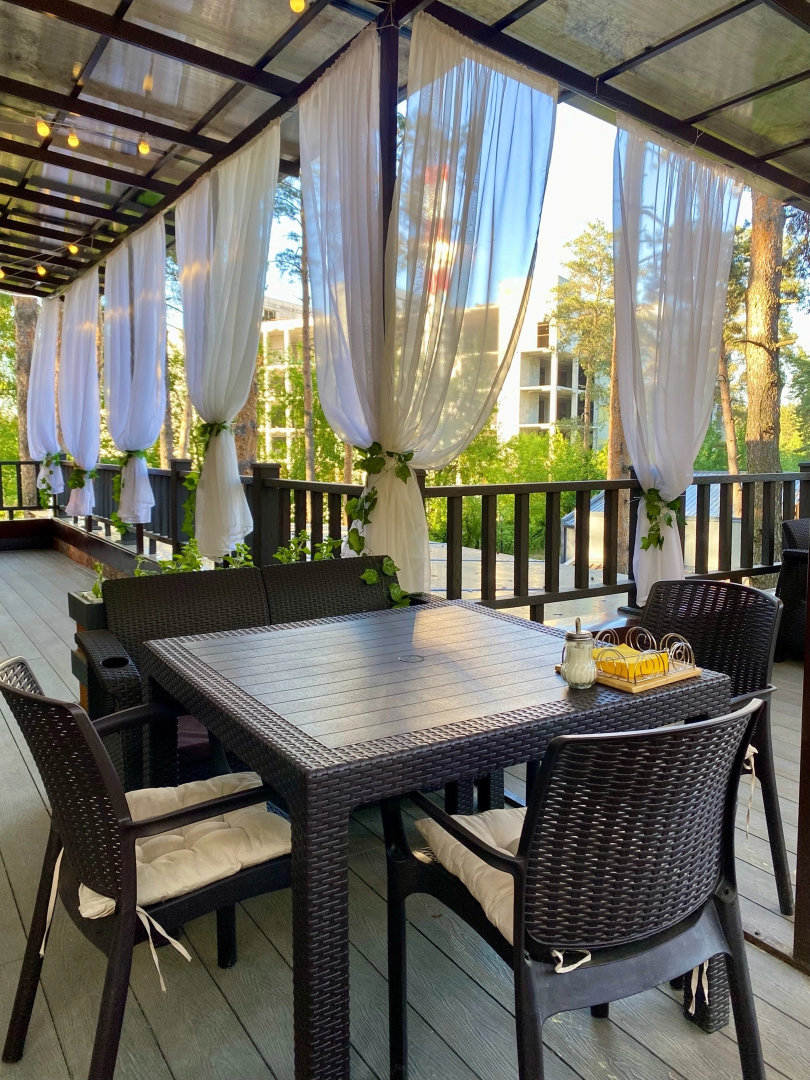 Домодедово, Подмосковье, летняя веранда, Терраса, парк, Елочки, Культура, Общество, общепит, Ресторан,