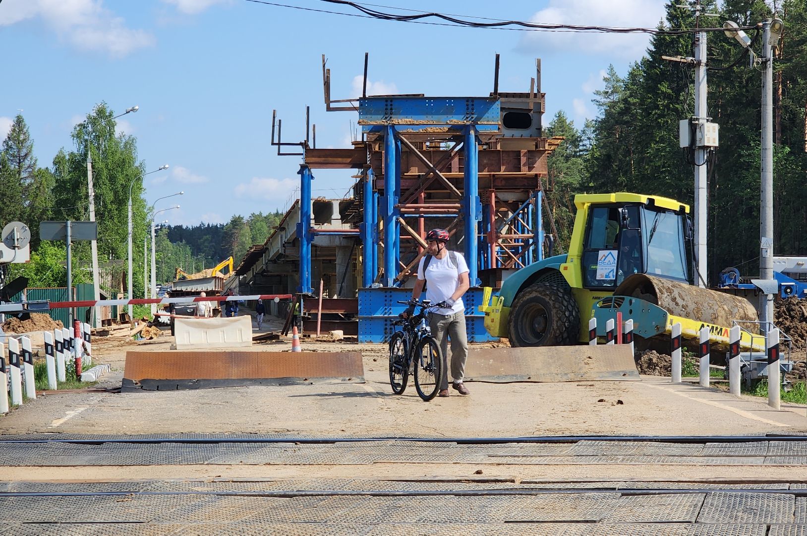 красногорск,аникеевка, путепровод, стройка,