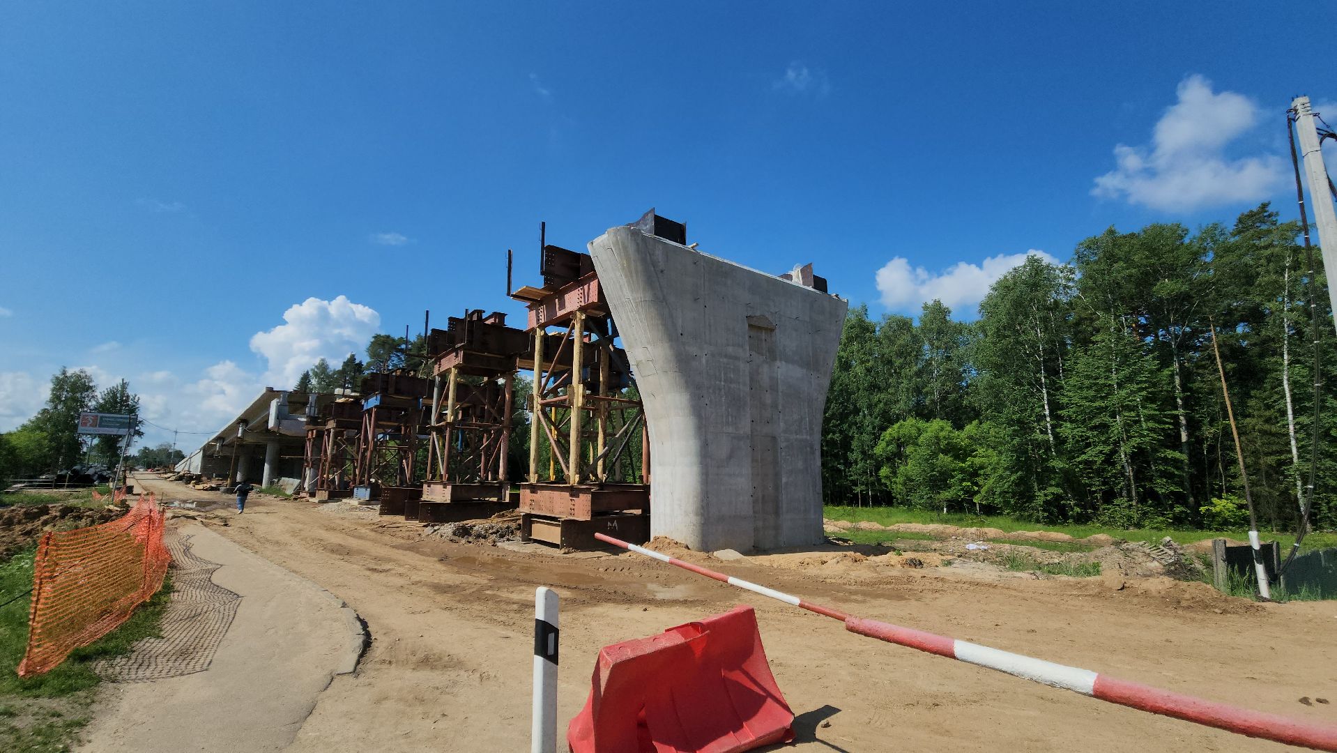 красногорск,аникеевка, путепровод, стройка,