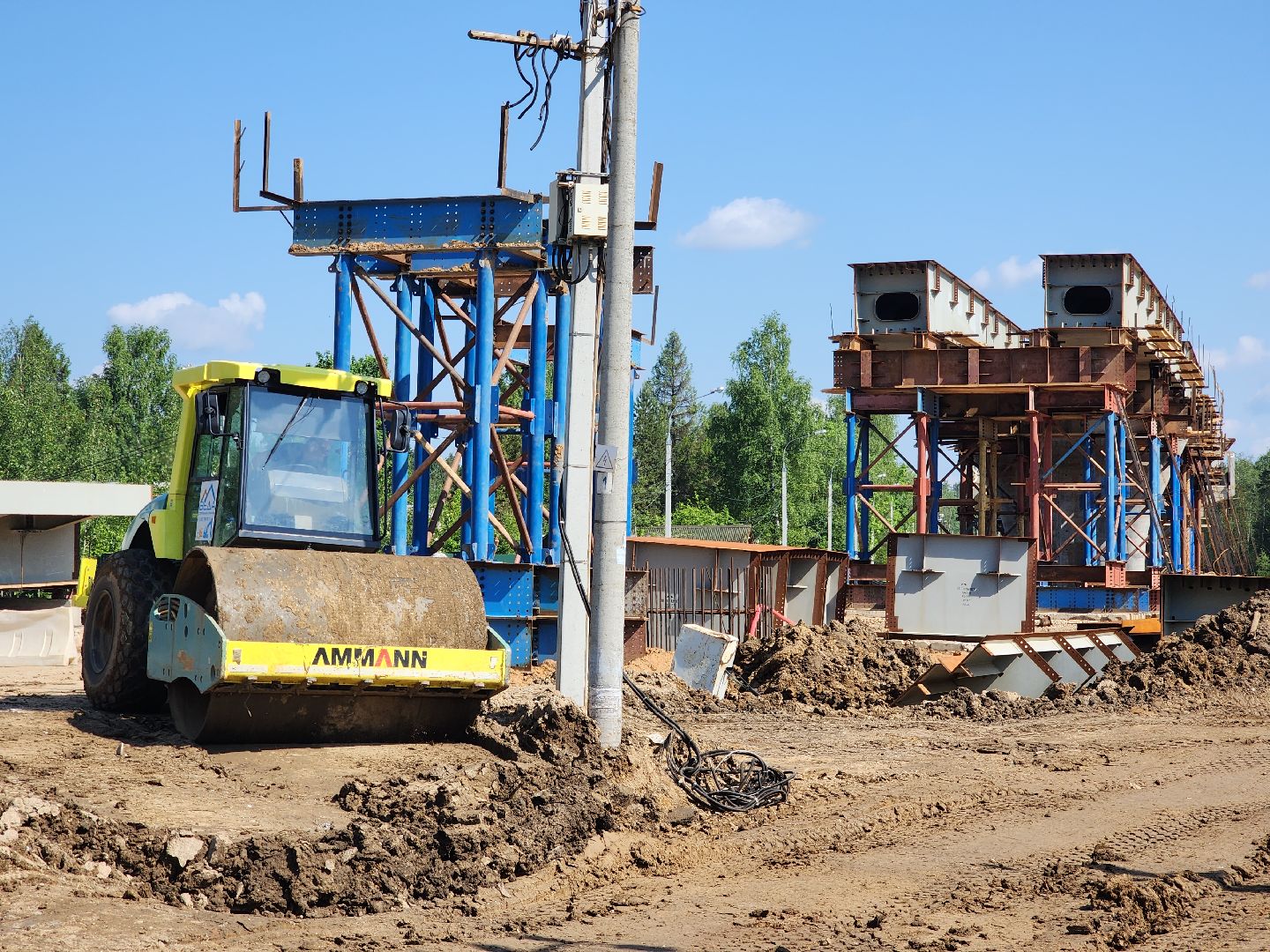 красногорск,аникеевка, путепровод, стройка,