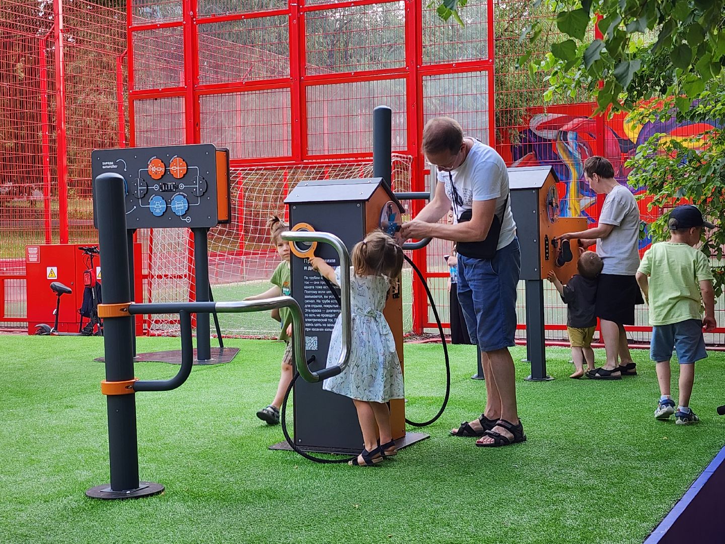 детская площадка, Научная площадка,