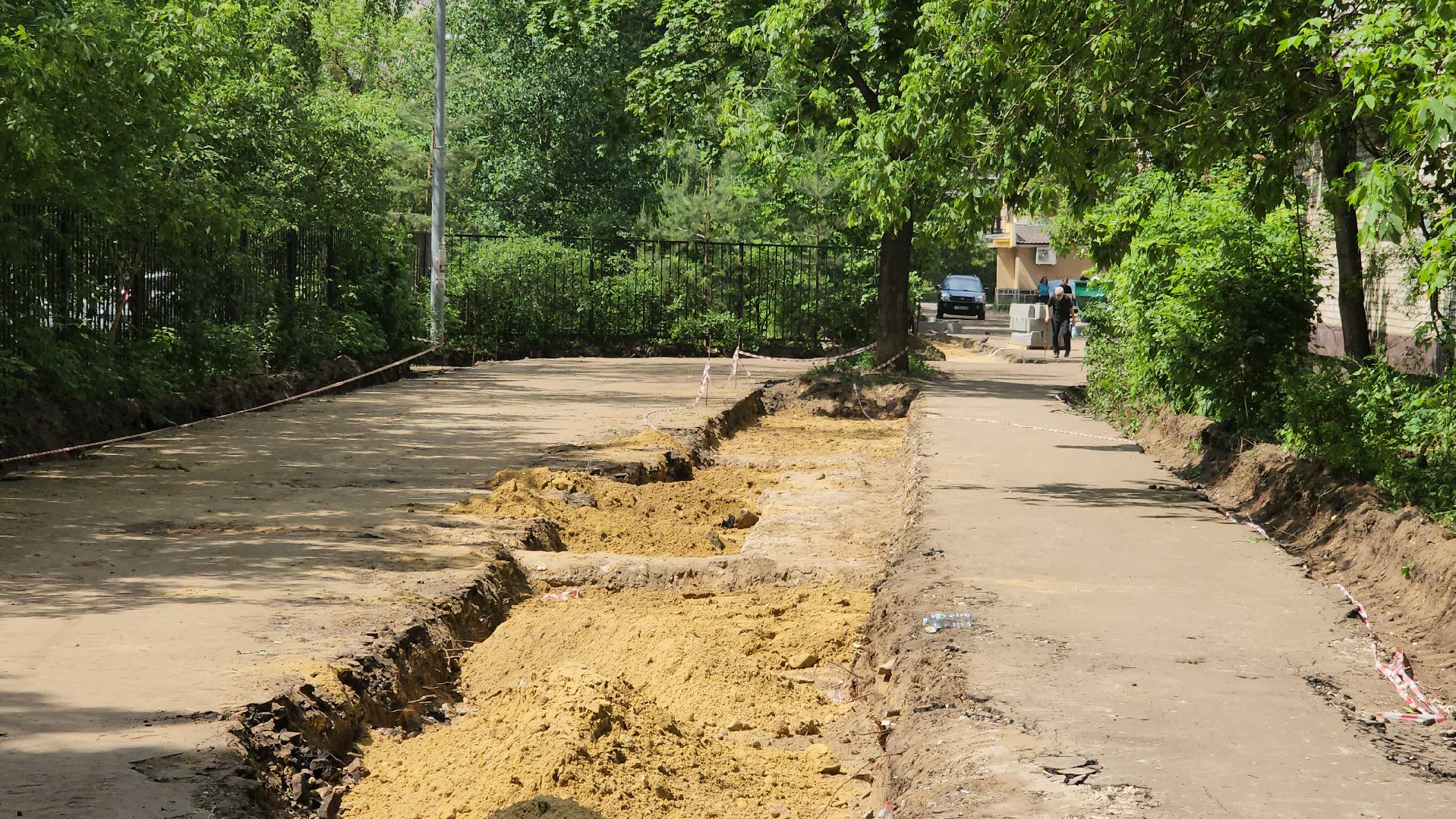 комплексное благоустройство, ул Гарнаева, ул Серова, Николай Ветров, асфальтовое покрытие, бордюрный камень,