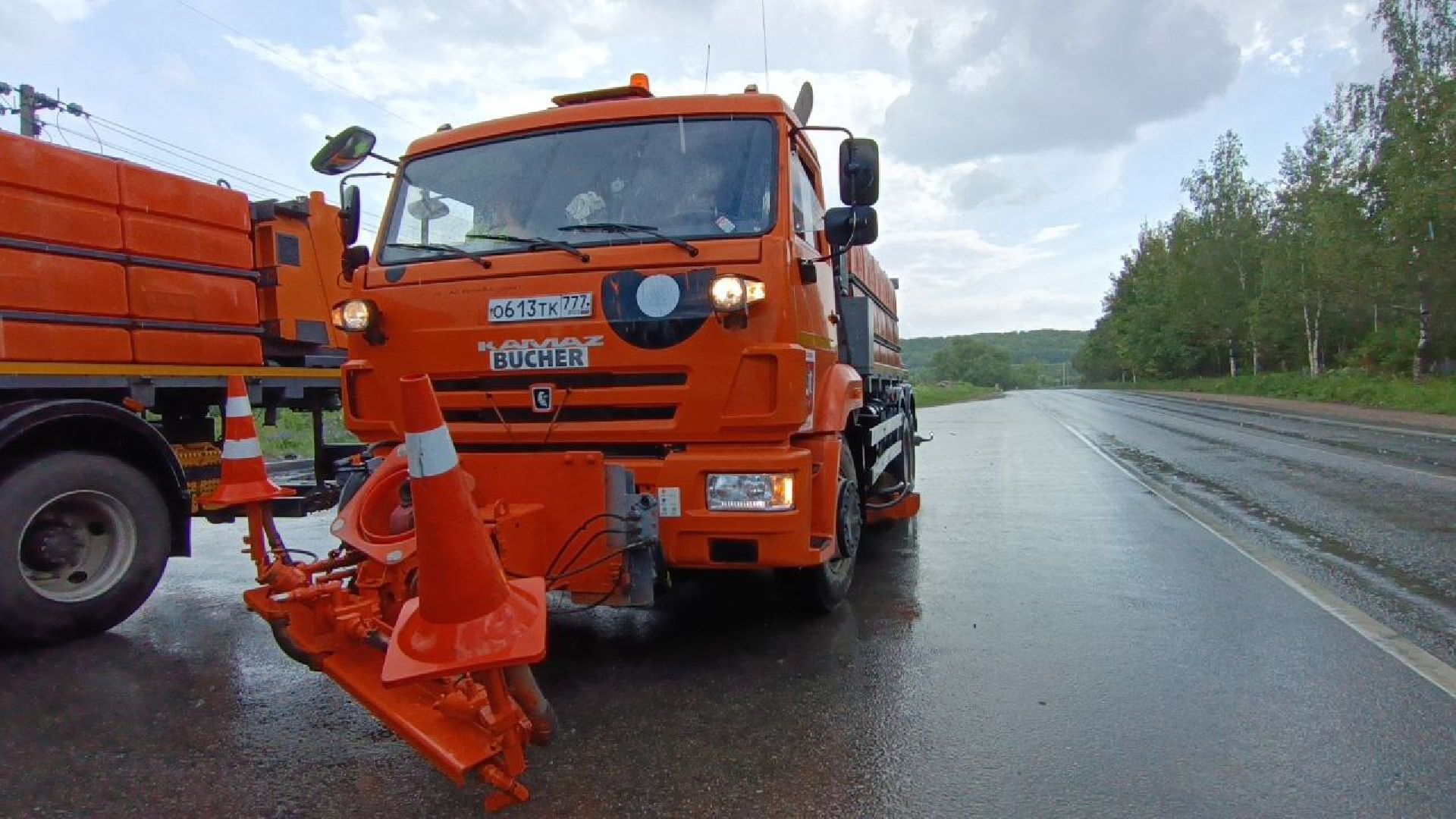 пожар, дорога, автобус,