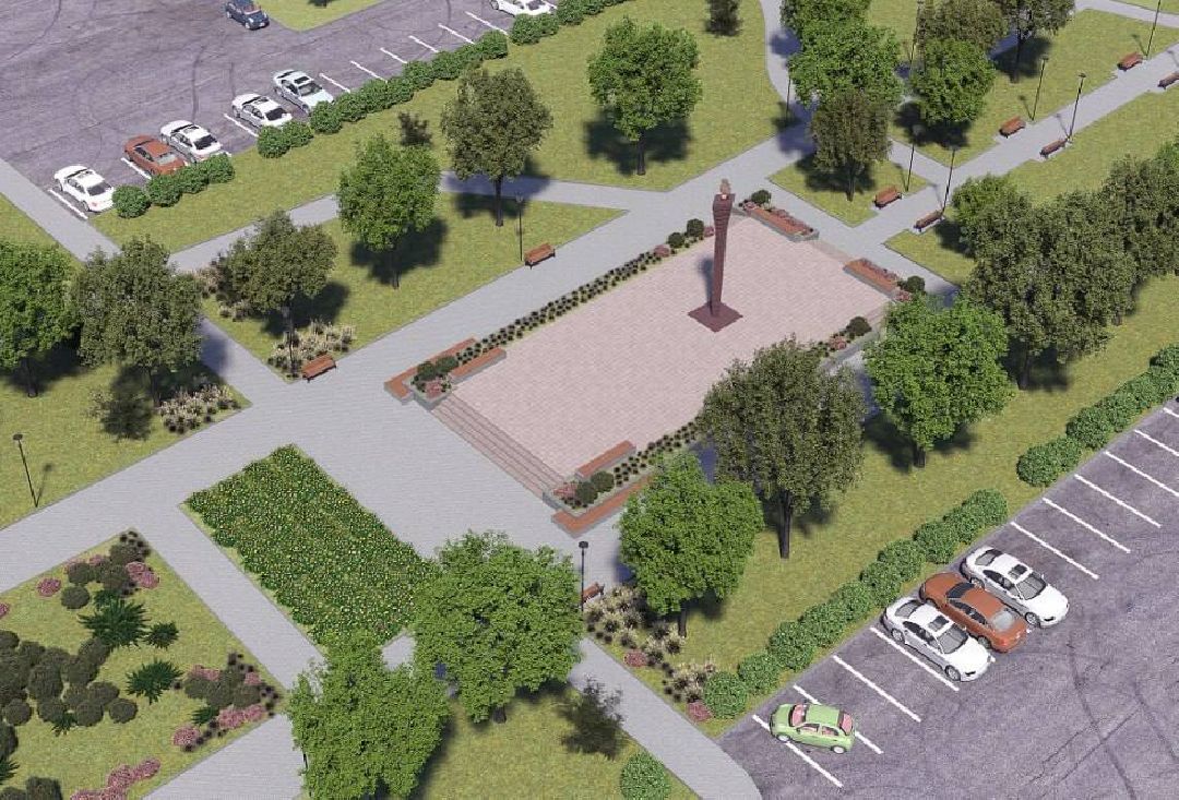 Подольск, стела, благоустройство