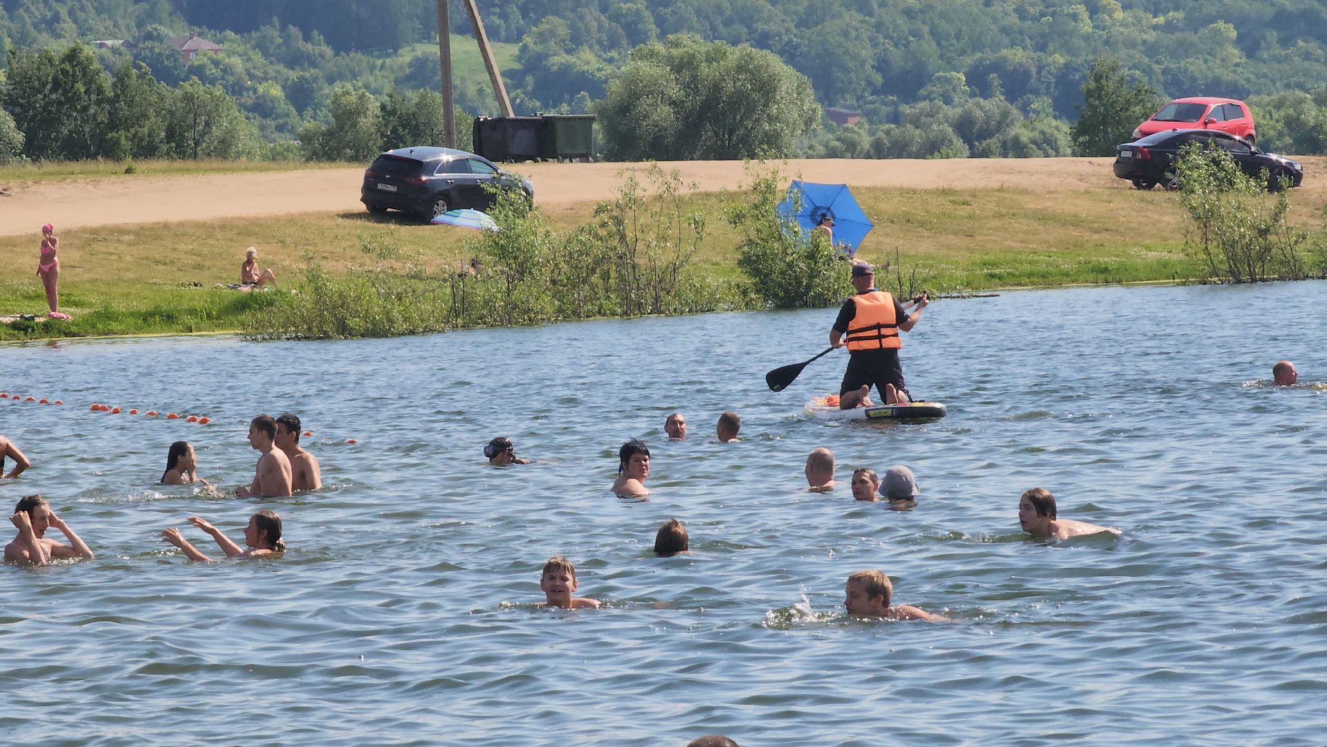 ступино, лето в подмосковье, пляжи подмсоковья,
