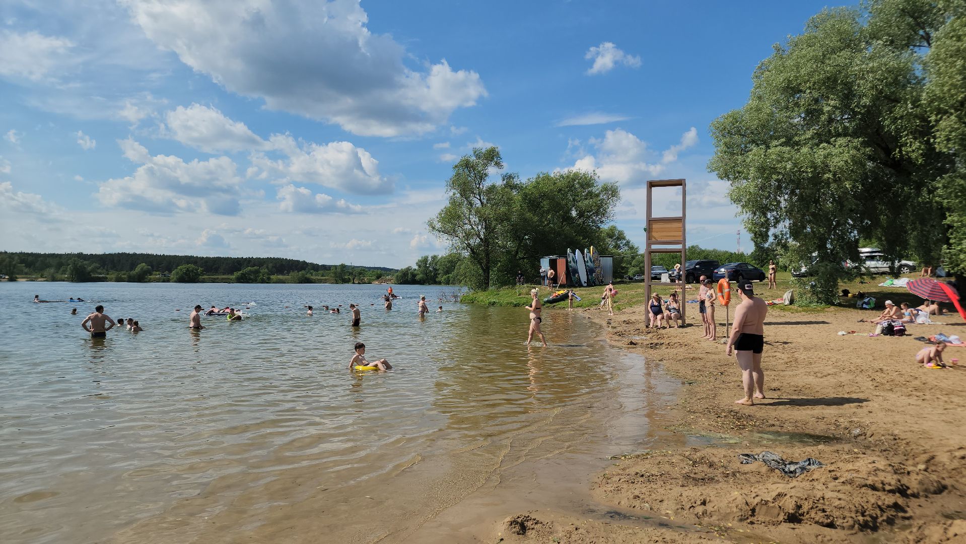 ступино, лето в подмосковье, пляжи подмсоковья,