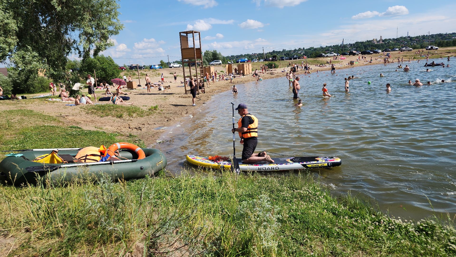 ступино, лето в подмосковье, пляжи подмсоковья,