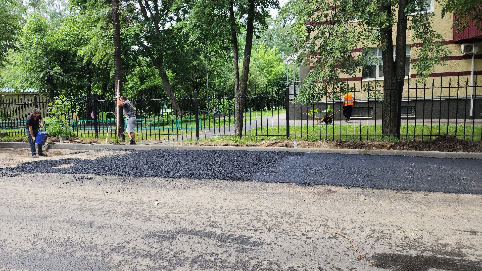 пушкино парк, дорожная инфраструктура, ремонт дороги, асфальтирование дорог,