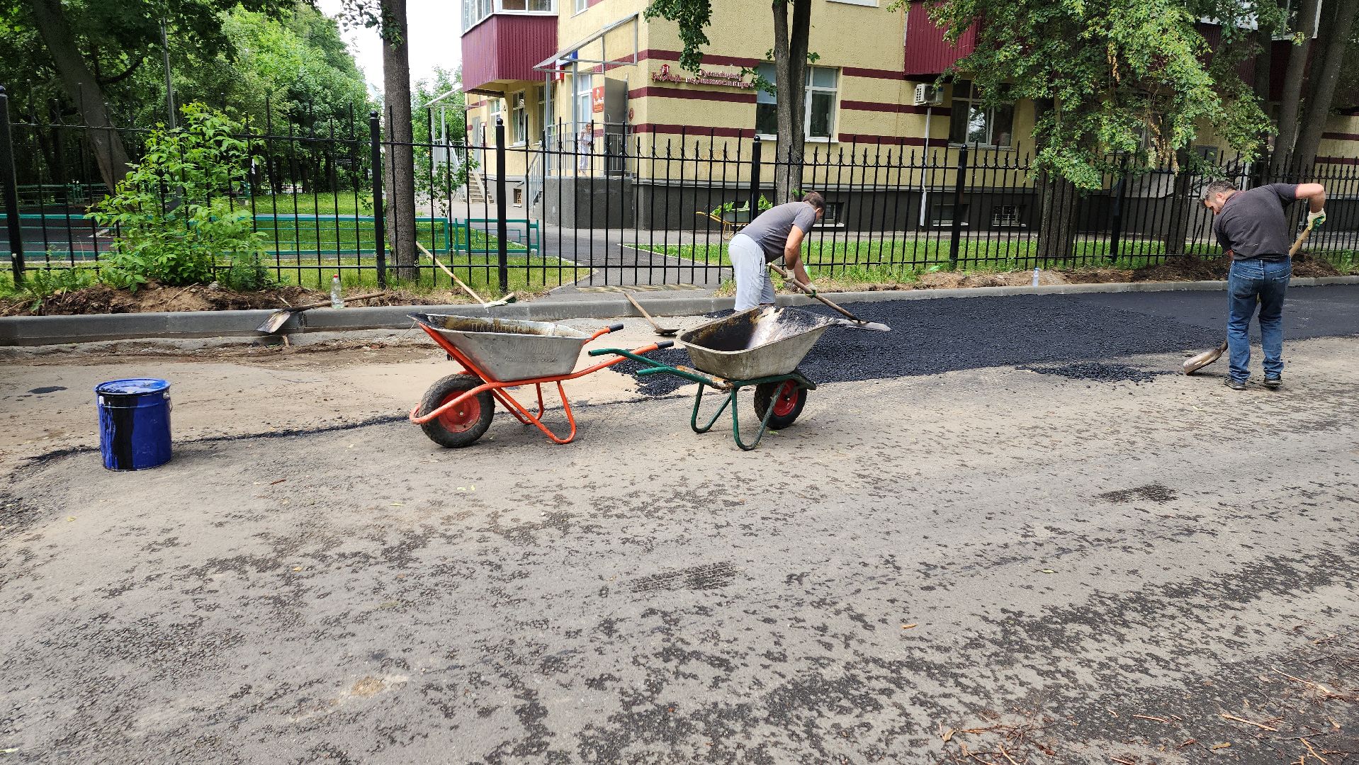 пушкино парк, дорожная инфраструктура, ремонт дороги, асфальтирование дорог,