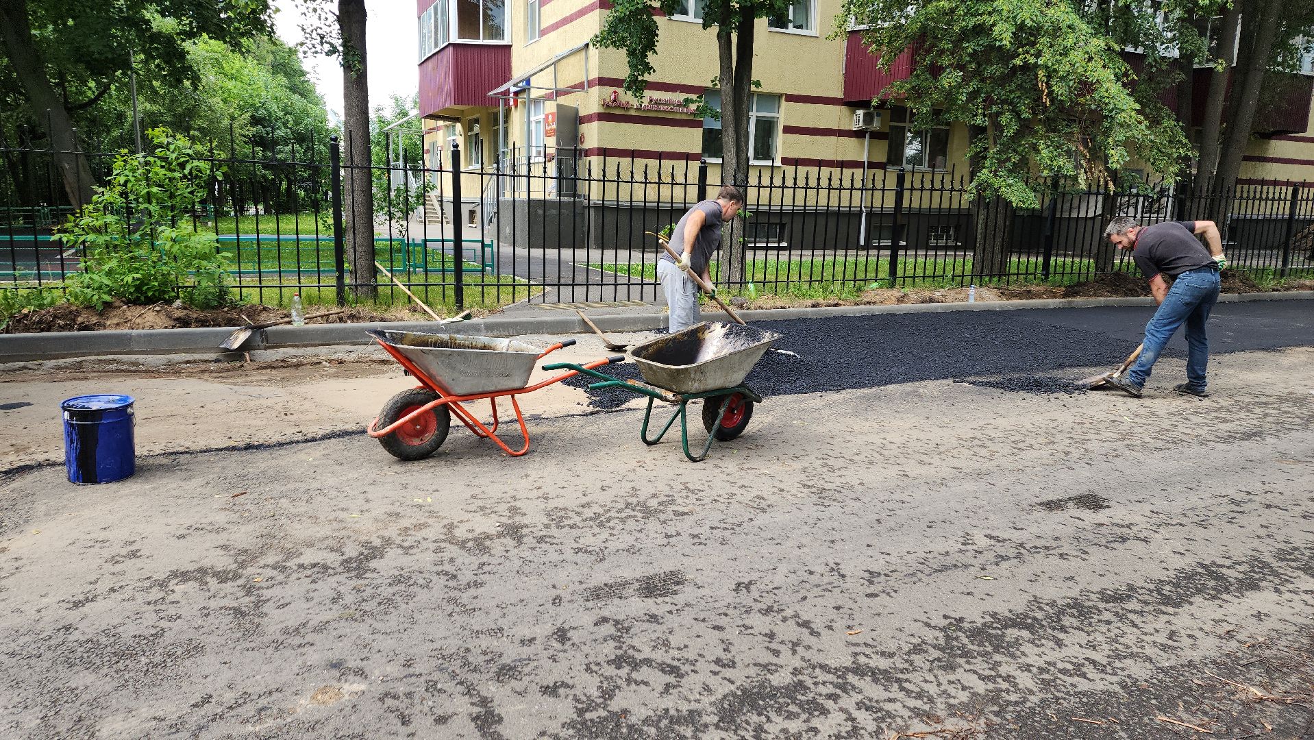 пушкино парк, дорожная инфраструктура, ремонт дороги, асфальтирование дорог,