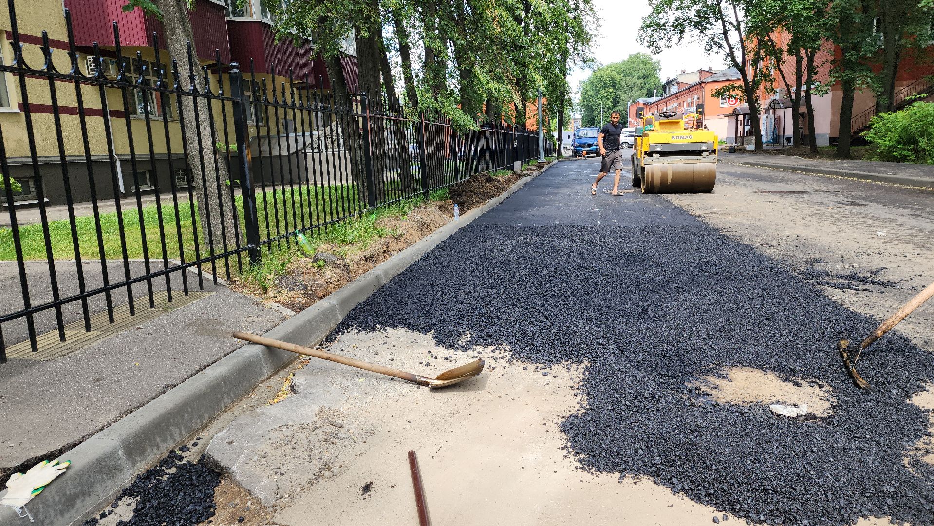 пушкино парк, дорожная инфраструктура, ремонт дороги, асфальтирование дорог,