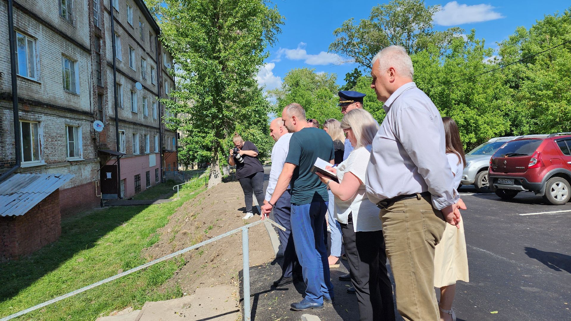 кашира, садовая, московская, клубная, благоустройство дворов, парковка, тротуар, бортовой камень, асфальтовое покрытие,